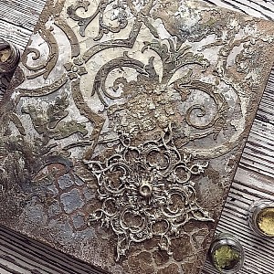 Трафарет - Асатур фрагмент - Фотография интерьере 6