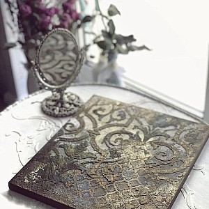 Трафарет - Асатур фрагмент - Фотография интерьере 12