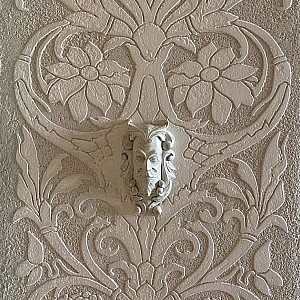 Трафарет - Сады Семирамиды половинка - Фотография интерьере 11