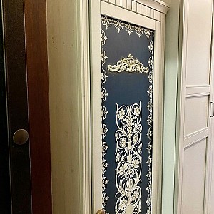 Трафарет - Сады Семирамиды половинка - Фотография интерьере 12