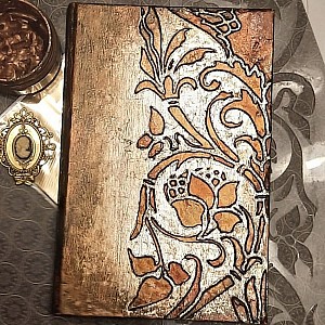 Трафарет - Сады Семирамиды половинка - Фотография интерьере 6