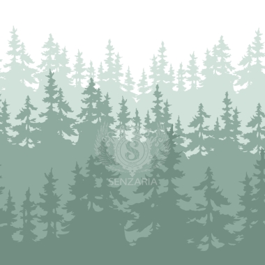 Трафарет - Еловый лес 1