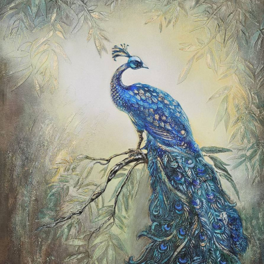 Мастер-класс - Многослойное панно Павлин